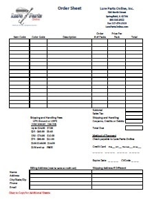 order form