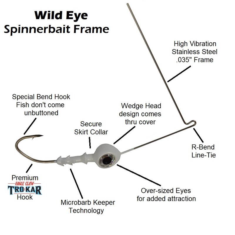 1599 Wild Eye Spinnerbait (5pk)