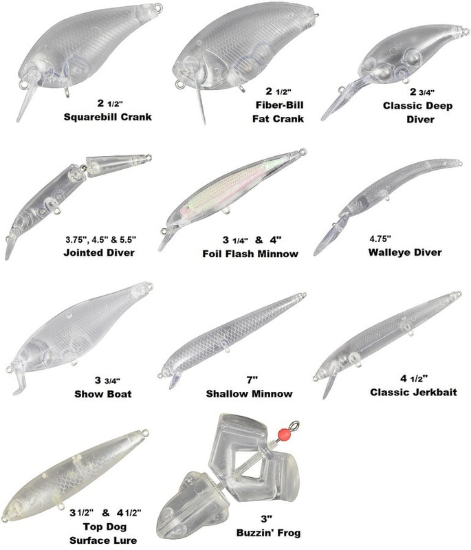 blank jointed fishing lures 3 Size Swimbait Blanks BL-102, 6 inch Ideal for swimbait blanks and jointed fishing lure blanks Fishing Lures Blank Swimbait UPS6524