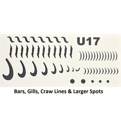 3203 universal lure decorating stencils