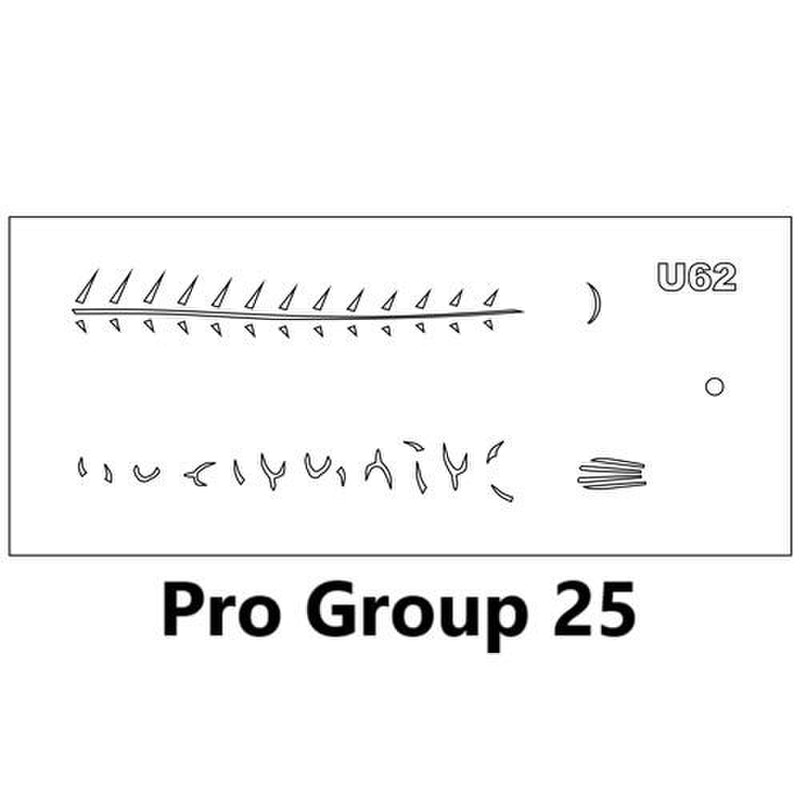 airbrush stencils for fishing lures Fins v1 Assortment Lure Stencil grade stencils 11x4 (kit saver) Or Mix Any 3 Ind Fish FISHING LURE DIY Bait
