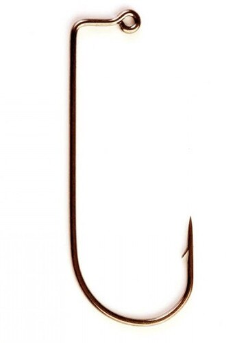 100x Eagle Claw 570 – Größe 4, Bronze, 90° Jig-Haken Zum Gießen, Fürs Angeln