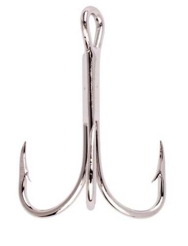 Eagle Claw 375 Nickel Treble Hooks