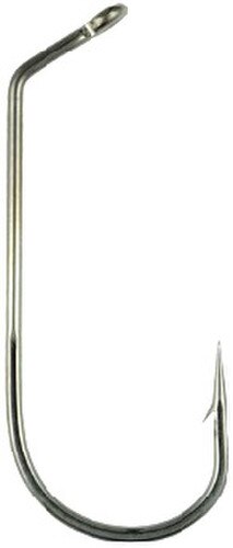 Mustad 34184 O'Shaughnessy Jig Classic Hook, 60 Degree Bend, Sz 6/0 - Duratin - 100/pk