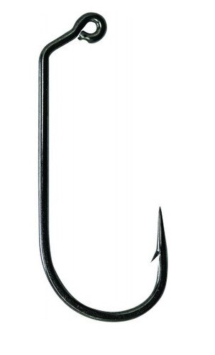 25 Gerry's Tackle GT 32824 Jig Hooks – 7/0 2X Strength Black Nickel 60° Round Bend – Salt & Freshwater