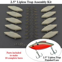20-Pack Unpainted Crankbait Lure Blanks - 110mm / 13.5g, Clear ABS Plastic, For DIY Fishing Lure Making